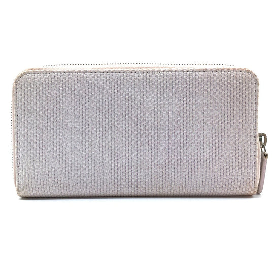 CHANEL Long Wallet Purse Tweed, Leather Pink type Cruise line Deauville Women Used Authentic