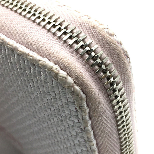 CHANEL Long Wallet Purse Tweed, Leather Pink type Cruise line Deauville Women Used Authentic