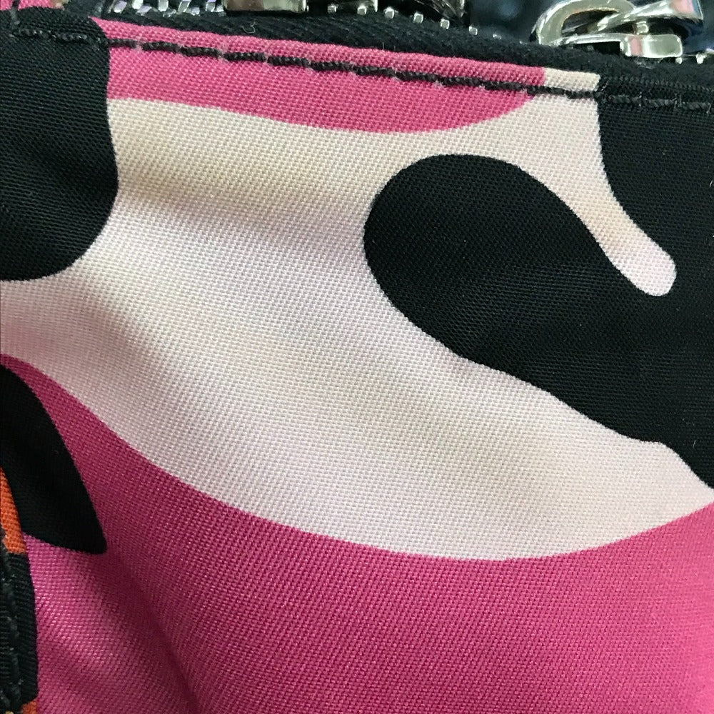 Valentino Garavani Waist bag QY2B0664TPG Nylon / leather Black x multicolor Duck shuffle mens Used Authentic