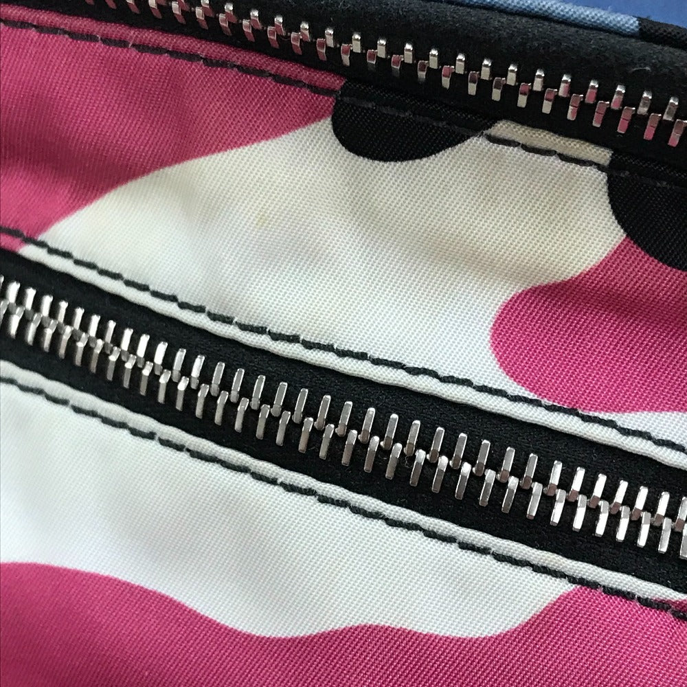 Valentino Garavani Waist bag QY2B0664TPG Nylon / leather Black x multicolor Duck shuffle mens Used Authentic