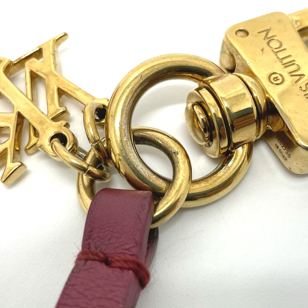 LOUIS VUITTON key ring M62735 leather Bordeaux LV Rabbit Jeff Koons Women Used Authentic
