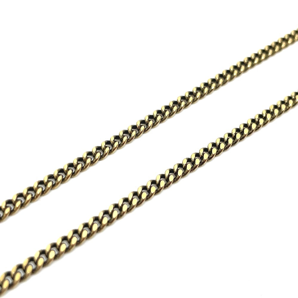 LOUIS VUITTON Necklace M68903 Gold Plated gold coral motif LV initial coral mens Used Authentic