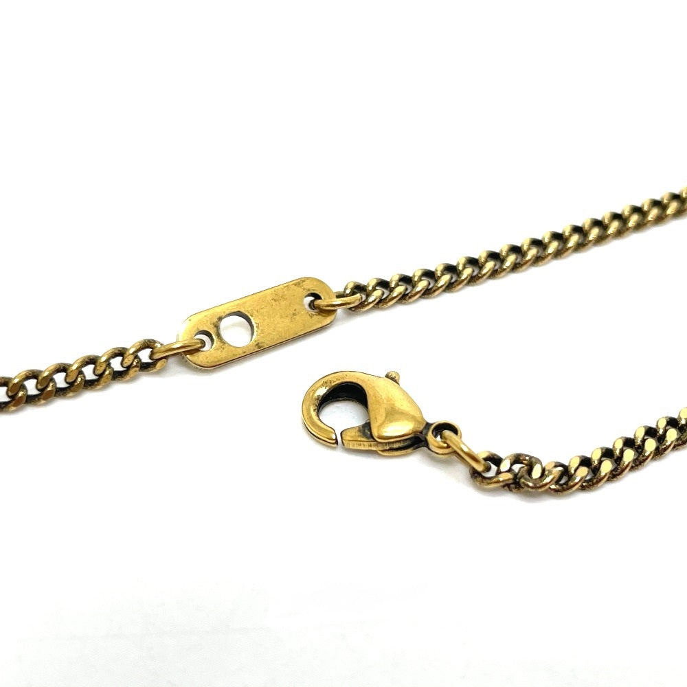 LOUIS VUITTON Necklace M68903 Gold Plated gold coral motif LV initial coral mens Used Authentic