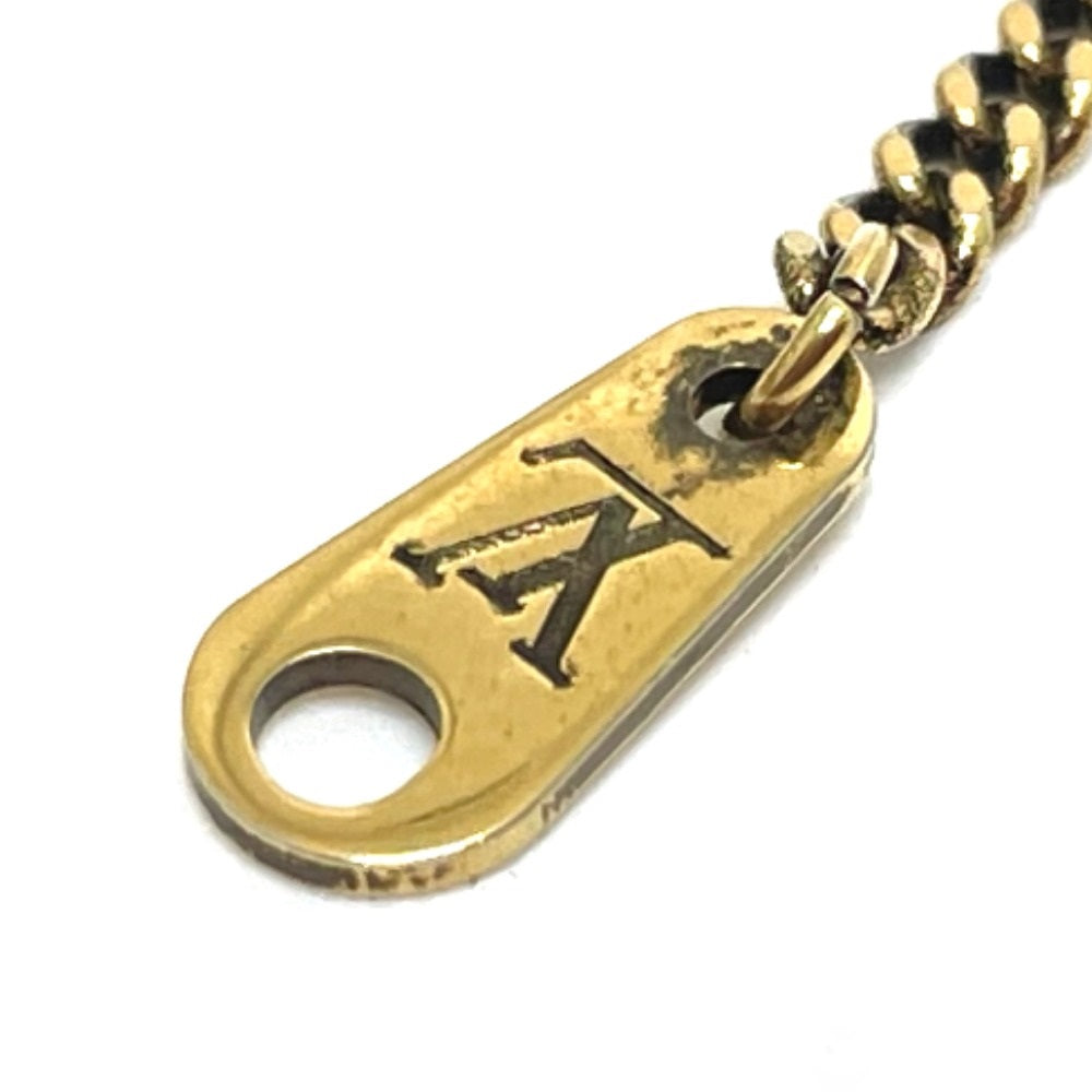 LOUIS VUITTON Necklace M68903 Gold Plated gold coral motif LV initial coral mens Used Authentic