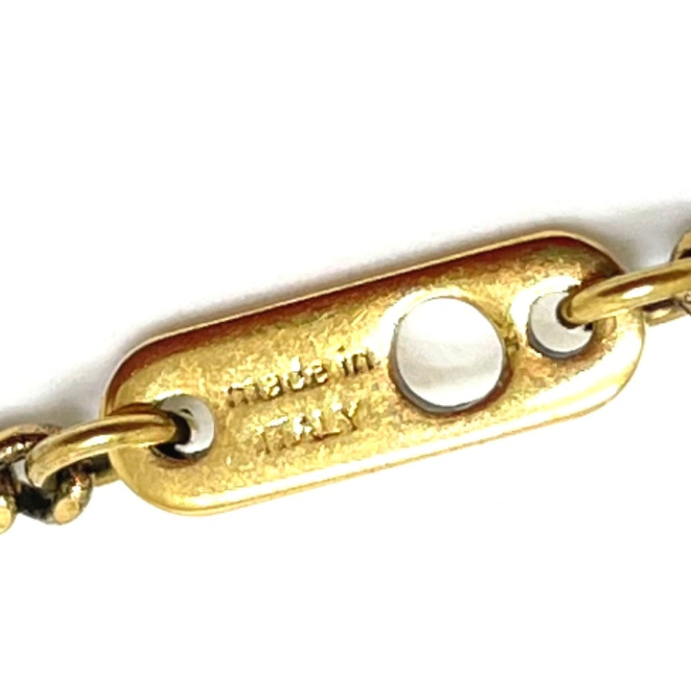 LOUIS VUITTON Necklace M68903 Gold Plated gold coral motif LV initial coral mens Used Authentic