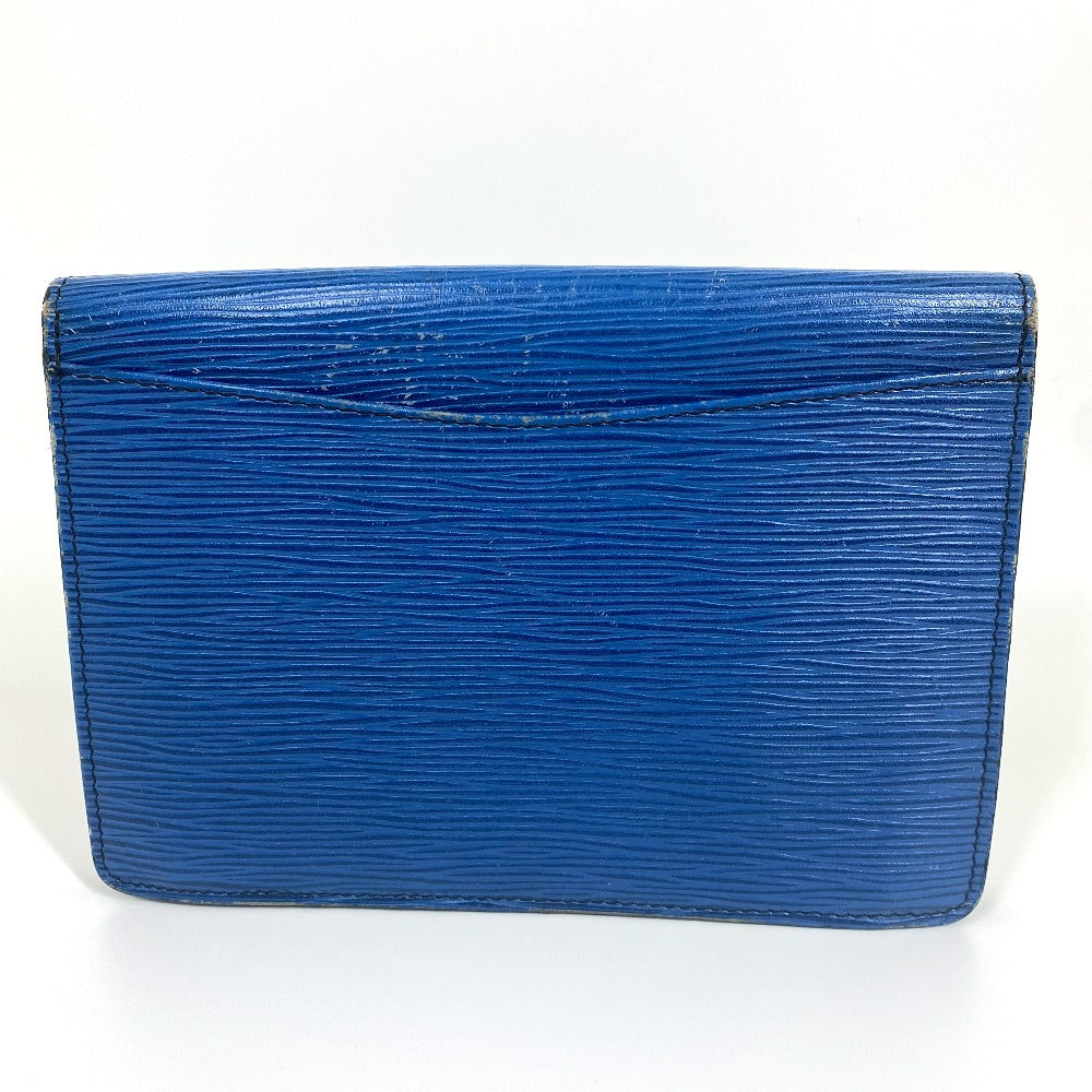 LOUIS VUITTON Clutch bag M52655 Epi Leather blue Epi Montagne 23 mens Used Authentic