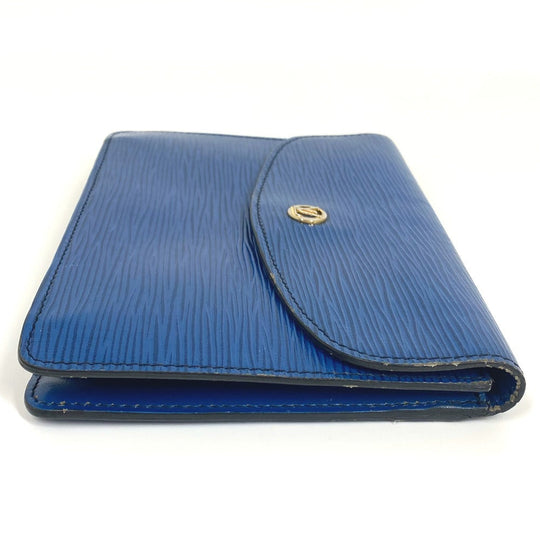 LOUIS VUITTON Clutch bag M52655 Epi Leather blue Epi Montagne 23 mens Used Authentic