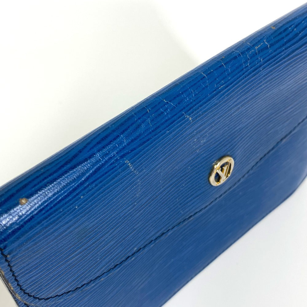 LOUIS VUITTON Clutch bag M52655 Epi Leather blue Epi Montagne 23 mens Used Authentic