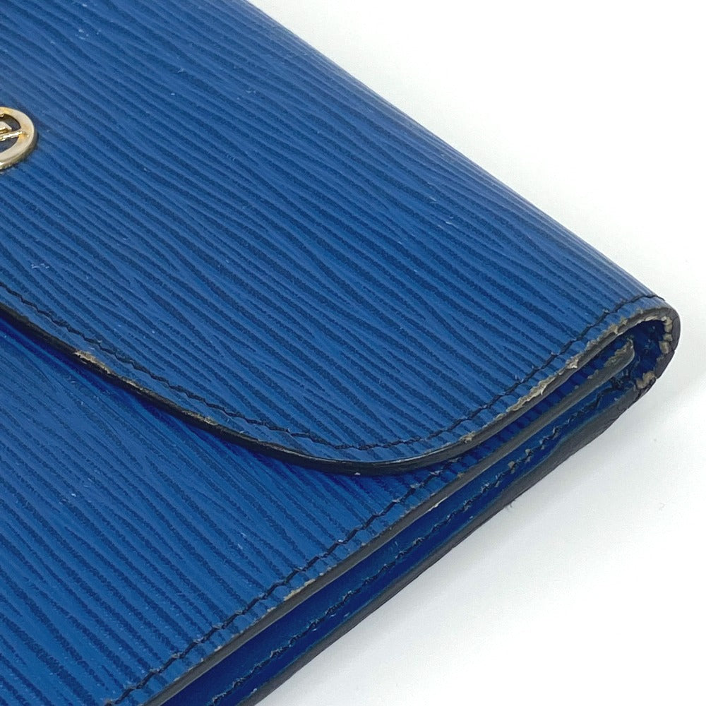 LOUIS VUITTON Clutch bag M52655 Epi Leather blue Epi Montagne 23 mens Used Authentic