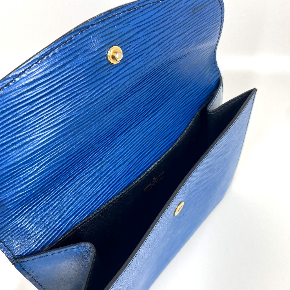 LOUIS VUITTON Clutch bag M52655 Epi Leather blue Epi Montagne 23 mens Used Authentic
