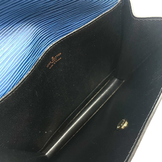 LOUIS VUITTON Clutch bag M52655 Epi Leather blue Epi Montagne 23 mens Used Authentic