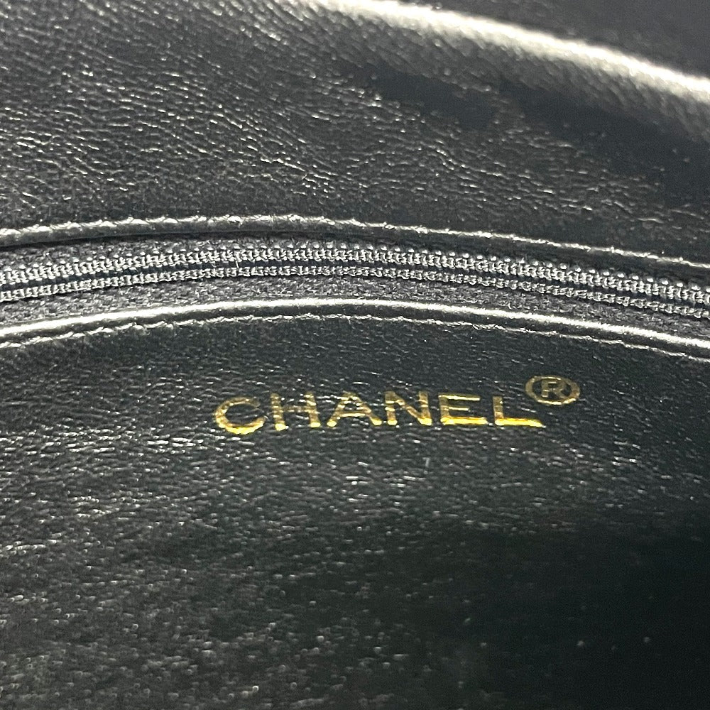CHANEL Shoulder Bag Calfskin black bag vintage COCO Mark stitch Women Used Authentic