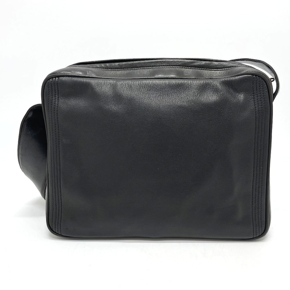 CHANEL Shoulder Bag Calfskin black bag vintage COCO Mark stitch Women Used Authentic