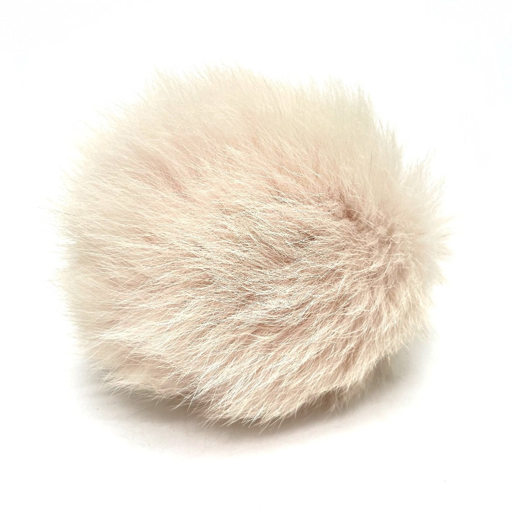 LOUIS VUITTON charm M67371 Fur, Metal pink key ring Fuzzy bubble Women Used Authentic