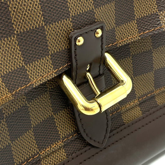 LOUIS VUITTON Handbag N51201 Damier canvas, leather Brown Damier Knightsbridge Women Used Authentic