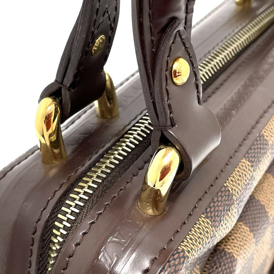 LOUIS VUITTON Handbag N51201 Damier canvas, leather Brown Damier Knightsbridge Women Used Authentic