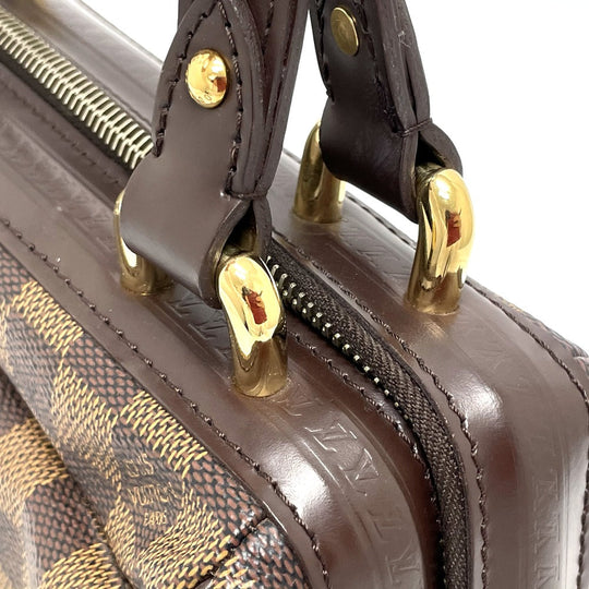 LOUIS VUITTON Handbag N51201 Damier canvas, leather Brown Damier Knightsbridge Women Used Authentic