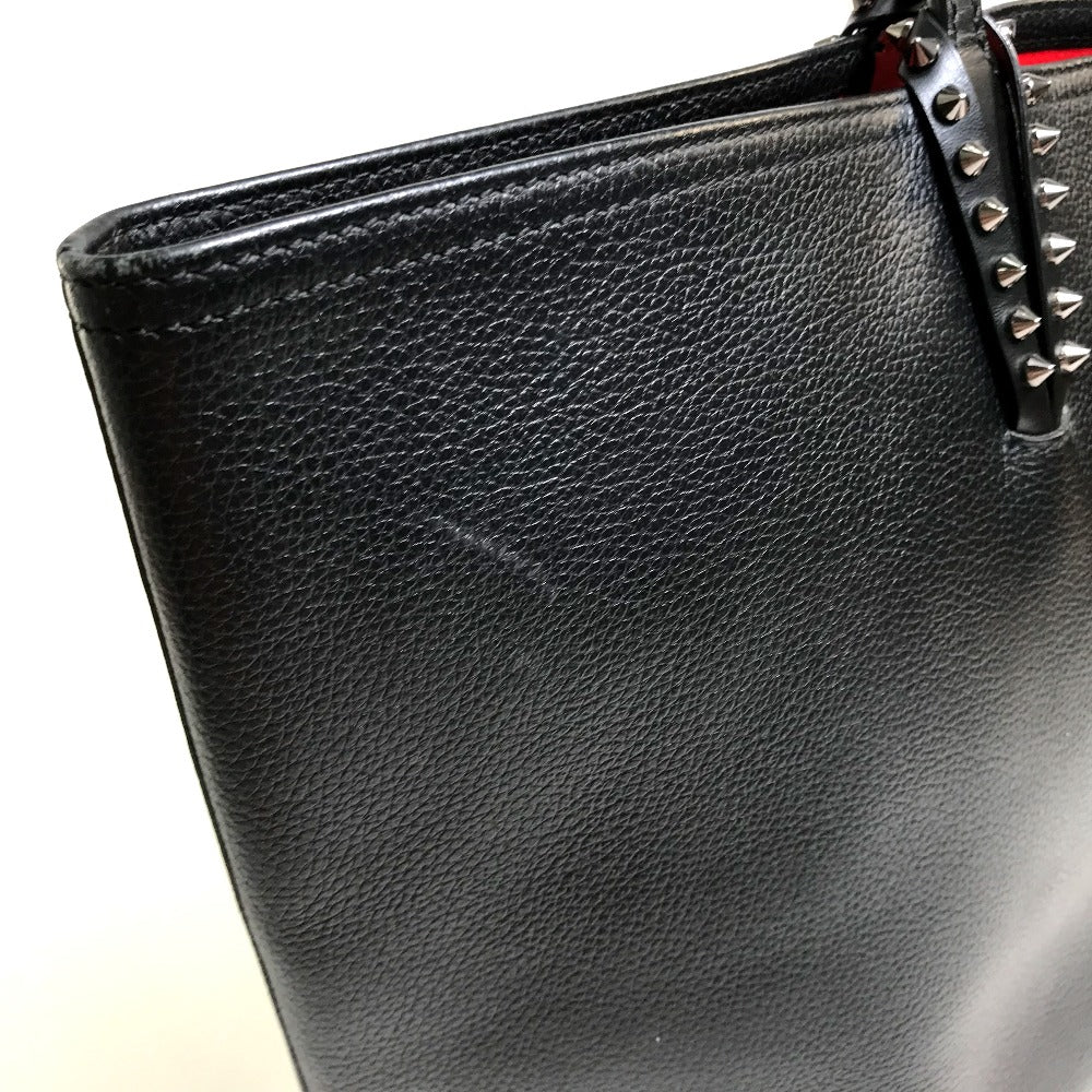 Christian Louboutin Tote Bag 1175113 leather Black x red Large Kabata unisex(Unisex) Used Authentic