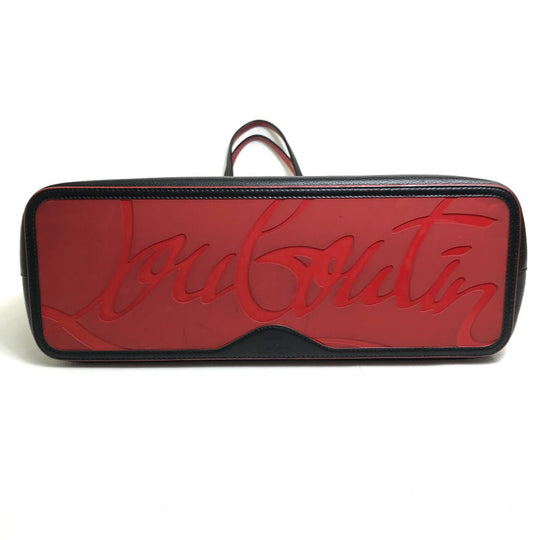 Christian Louboutin Tote Bag 1175113 leather Black x red Large Kabata unisex(Unisex) Used Authentic