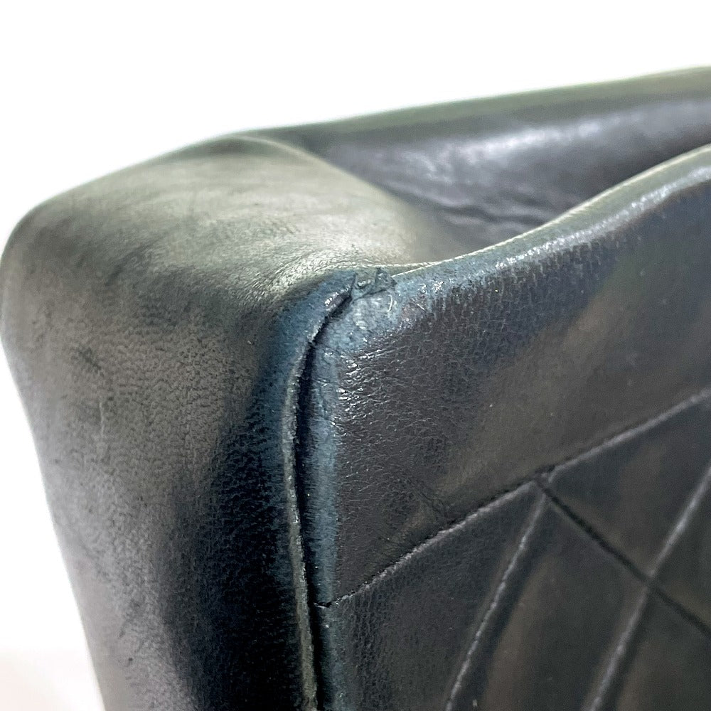 CHANEL Shoulder Bag lambskin black CCCOCO Mark Diana 22 Women Used Authentic