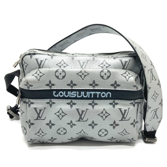 LOUIS VUITTON Shoulder Bag M43859 Monogram Canvas, Monogram Reflect Canvas Silver Monogram reflect Messenger PM mens Used Authentic