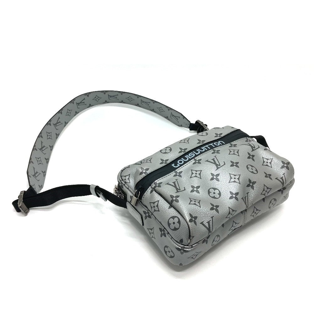 LOUIS VUITTON Shoulder Bag M43859 Monogram Canvas, Monogram Reflect Canvas Silver Monogram reflect Messenger PM mens Used Authentic