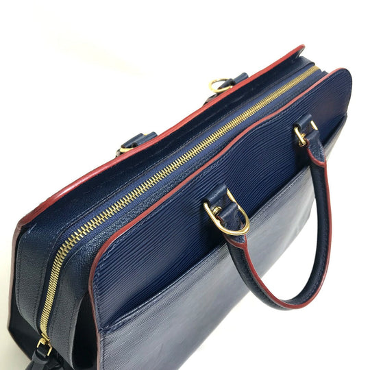 LOUIS VUITTON Handbag M54150 Epi Leather Navy x red Epi Vaneau GM Women Used Authentic
