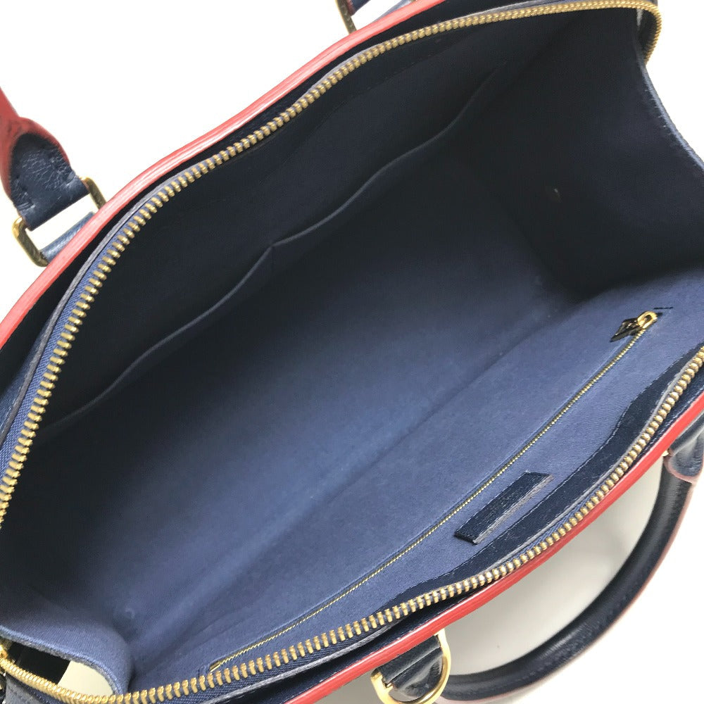 LOUIS VUITTON Handbag M54150 Epi Leather Navy x red Epi Vaneau GM Women Used Authentic