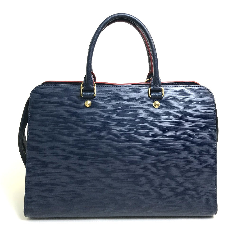 LOUIS VUITTON Handbag M54150 Epi Leather Navy x red Epi Vaneau GM Women Used Authentic