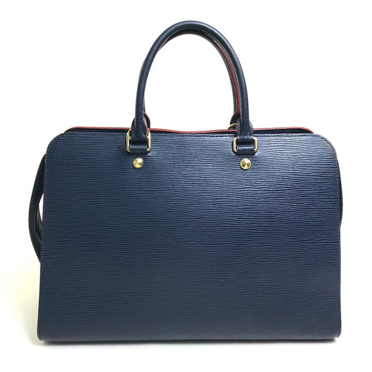 LOUIS VUITTON Handbag M54150 Epi Leather Navy x red Epi Vaneau GM Women Used Authentic