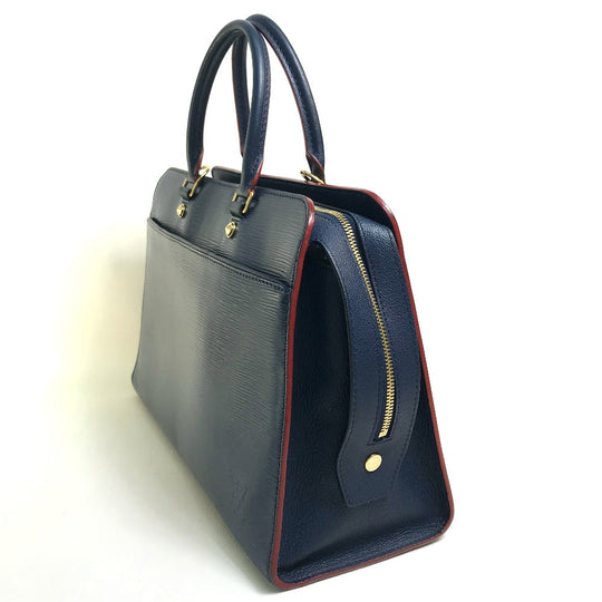 LOUIS VUITTON Handbag M54150 Epi Leather Navy x red Epi Vaneau GM Women Used Authentic