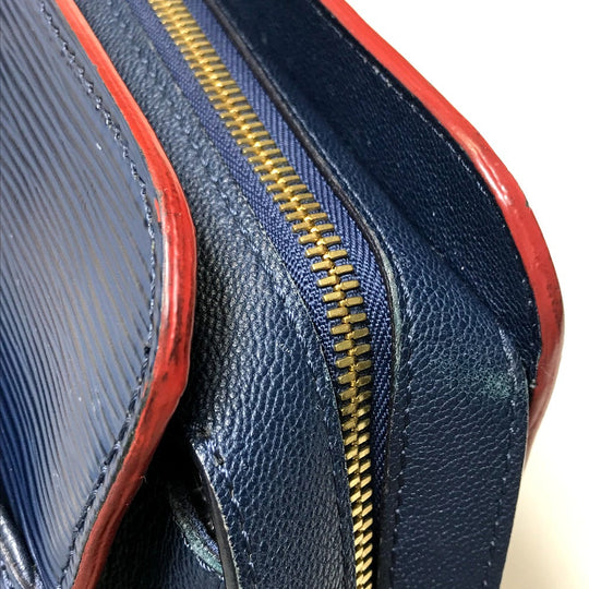 LOUIS VUITTON Handbag M54150 Epi Leather Navy x red Epi Vaneau GM Women Used Authentic
