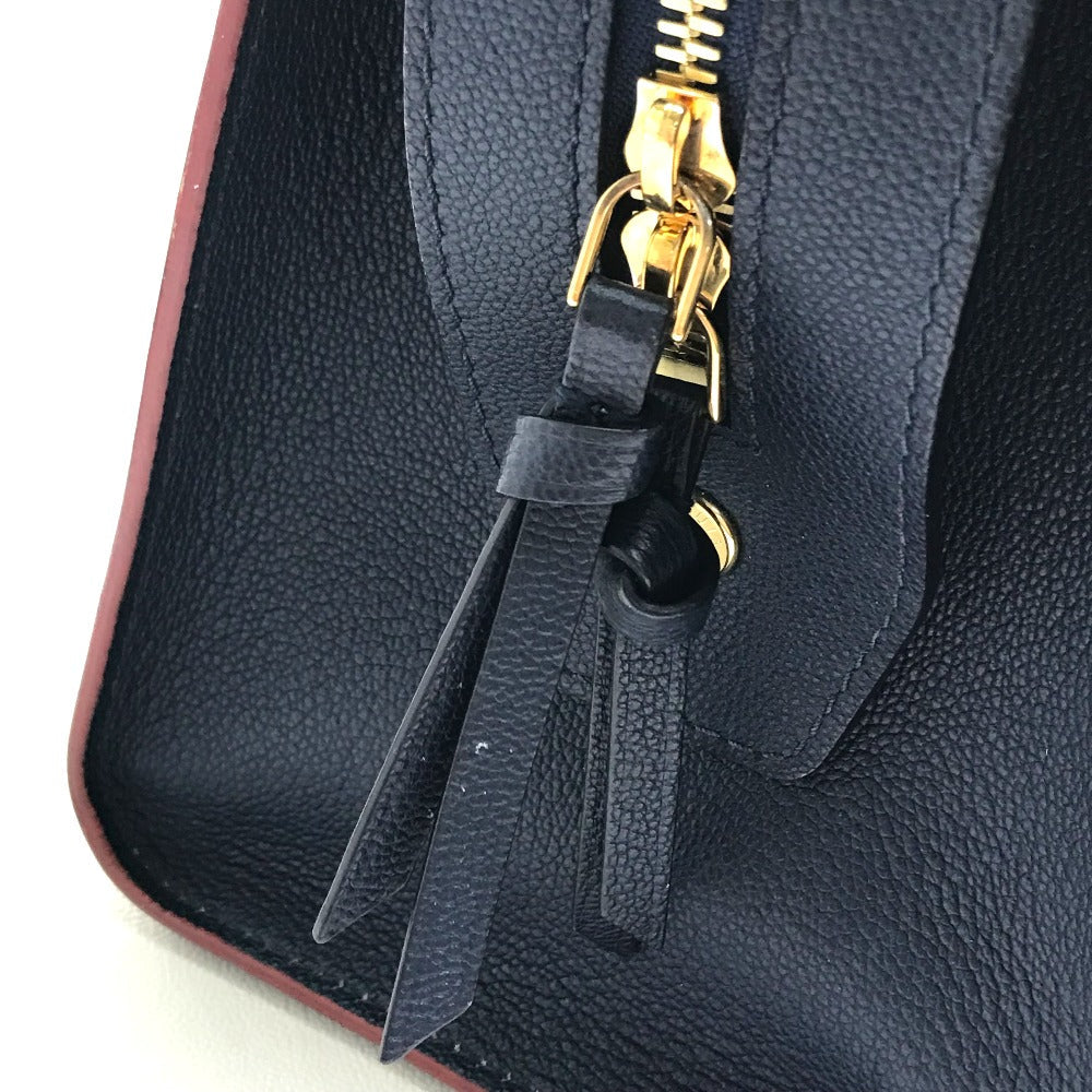 LOUIS VUITTON Handbag M54150 Epi Leather Navy x red Epi Vaneau GM Women Used Authentic