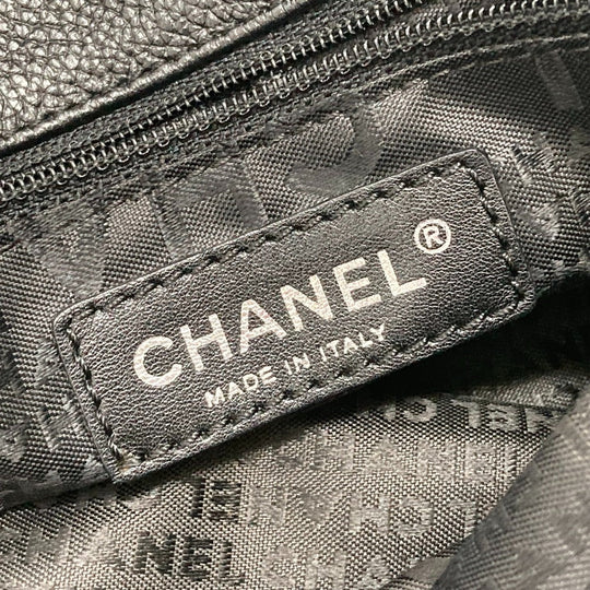 CHANEL Tote Bag A29292 leather black Executive Handbag Women Used Authentic