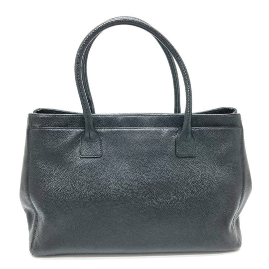 CHANEL Tote Bag A29292 leather black Executive Handbag Women Used Authentic