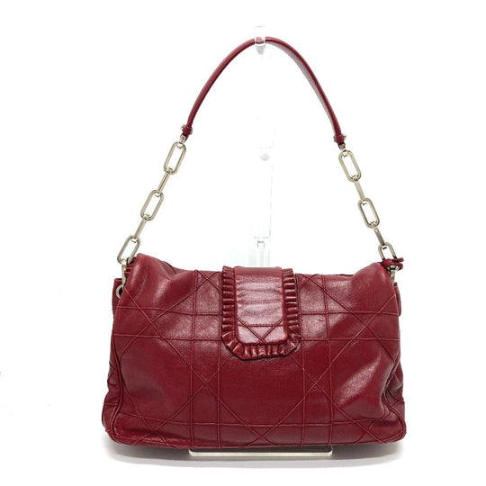 Christian Dior Shoulder Bag 10-MA-0150 leather Red Miss Dior new rock cannage Women Used Authentic