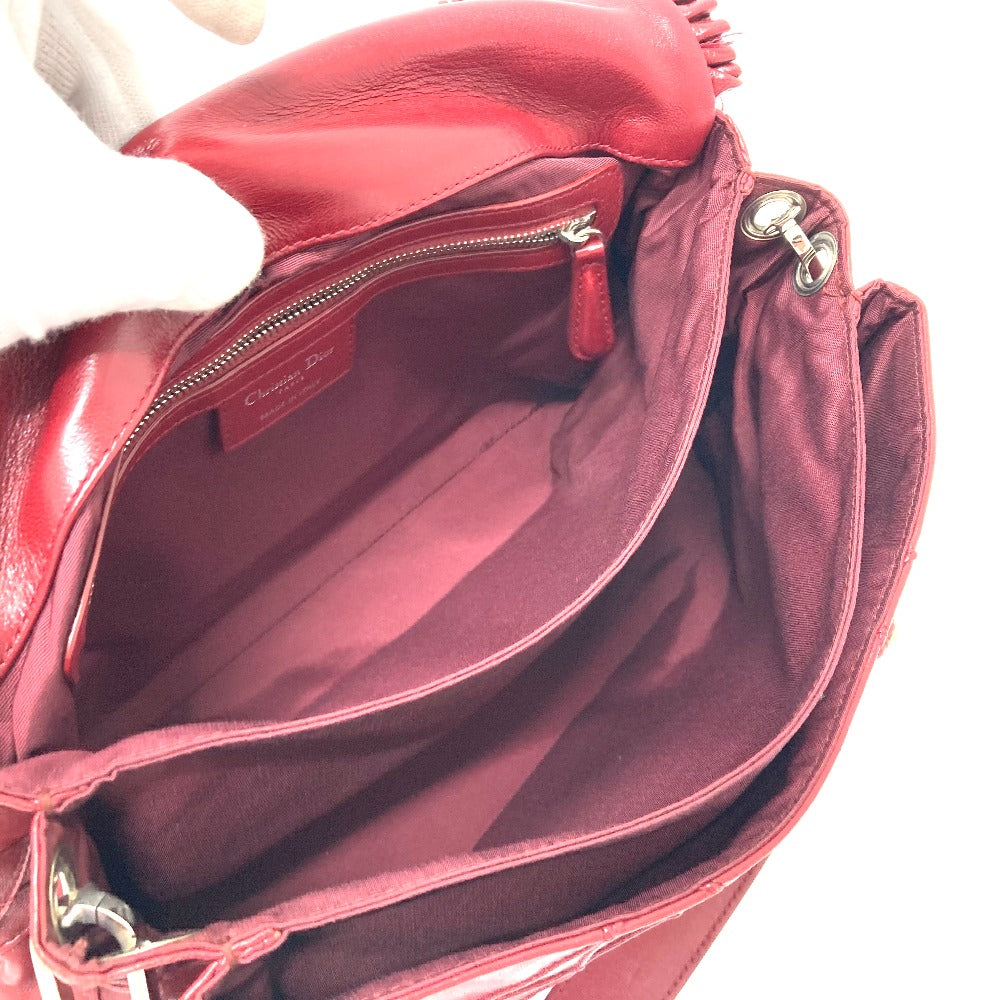 Christian Dior Shoulder Bag 10-MA-0150 leather Red Miss Dior new rock cannage Women Used Authentic