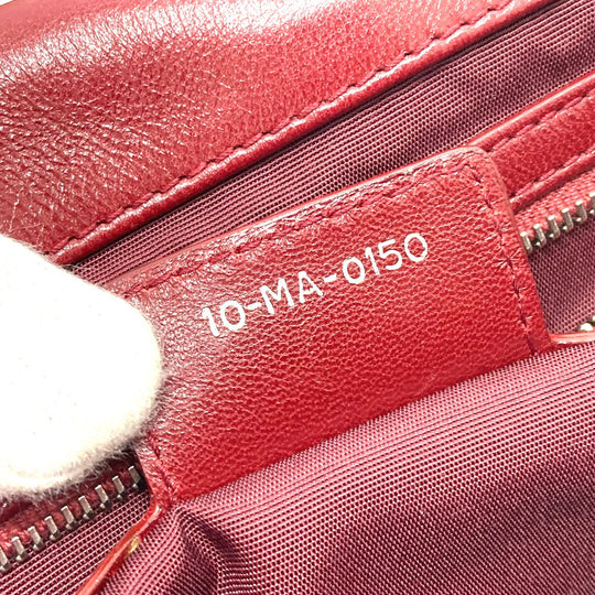 Christian Dior Shoulder Bag 10-MA-0150 leather Red Miss Dior new rock cannage Women Used Authentic