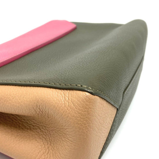 LOUIS VUITTON Shoulder Bag M54103 leather Pink x Khaki x Beige Tricolor Rock Me 2 BB Women Used Authentic