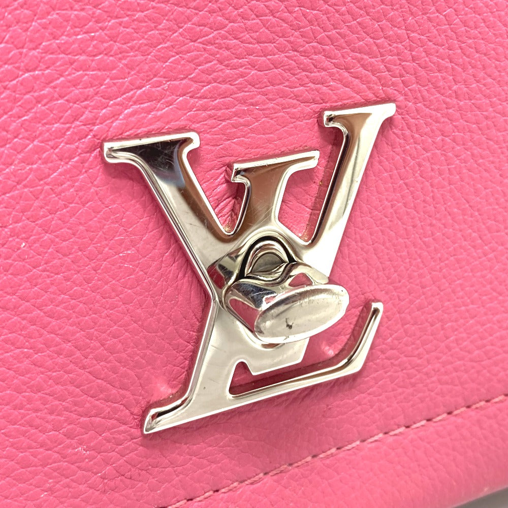LOUIS VUITTON Shoulder Bag M54103 leather Pink x Khaki x Beige Tricolor Rock Me 2 BB Women Used Authentic