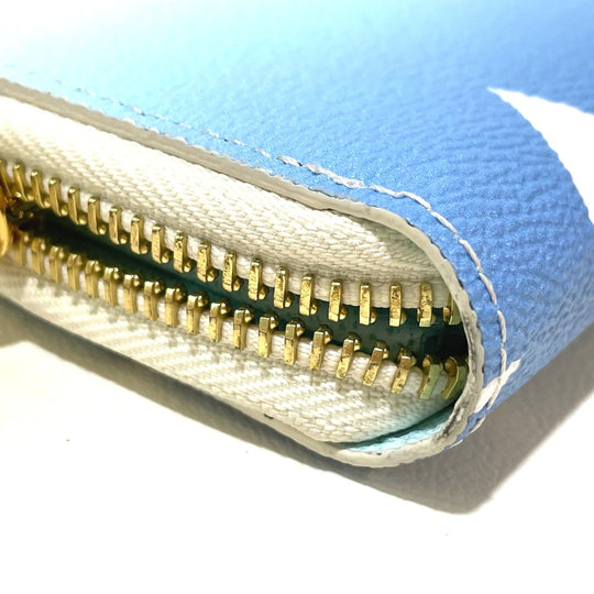 LOUIS VUITTON Long Wallet Purse M80360 Monogram canvas blue Monogram Giant By the pool Women Used Authentic