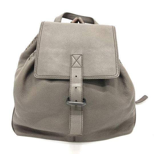 BOTTEGAVENETA Backpack B05902330W leather Brown type INTRECCIATO Cervo mens Used Authentic