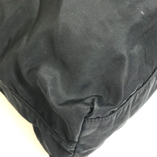 PRADA Tote Bag VA0484 Nylon black rocket Women Used Authentic