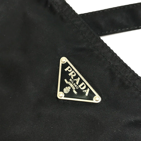 PRADA Tote Bag VA0484 Nylon black rocket Women Used Authentic