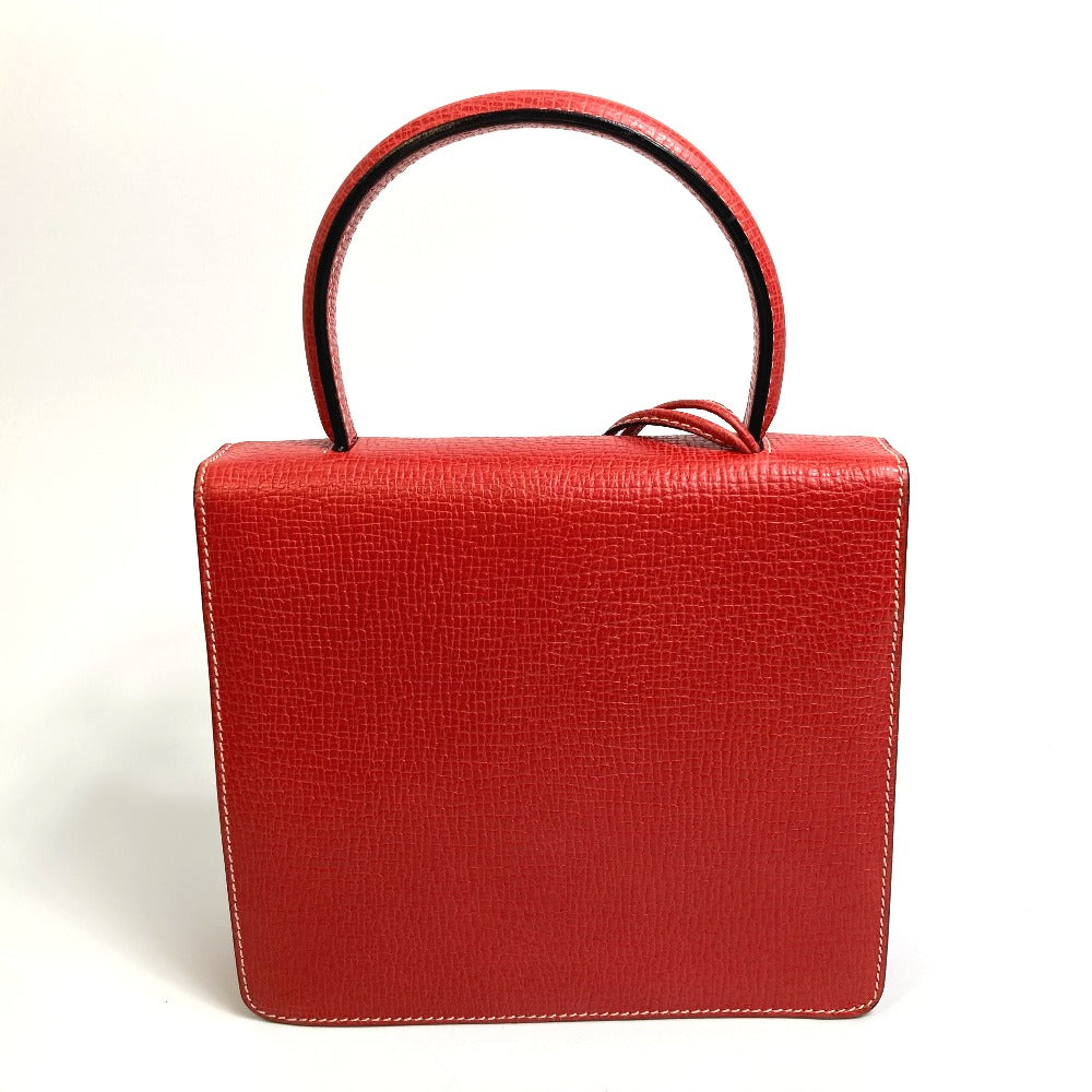 LOEWE Handbag leather Red vintage logo Women Used Authentic