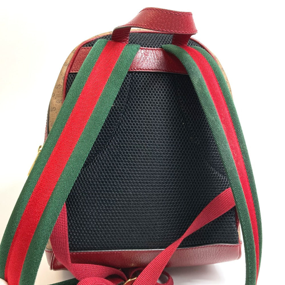 GUCCI Backpack 647816 PVC / Leather Beige x red GG Supreme Doraemon x GUCCI Small unisex(Unisex) Used Authentic