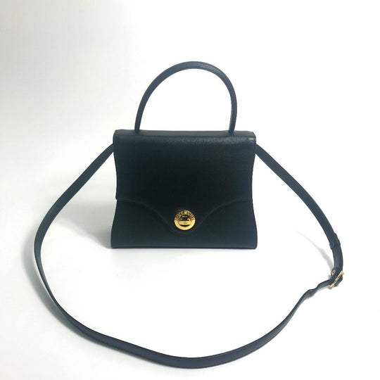 GIVENCHY Handbag leather black Shoulder Bag vintage unisex(Unisex) Used Authentic