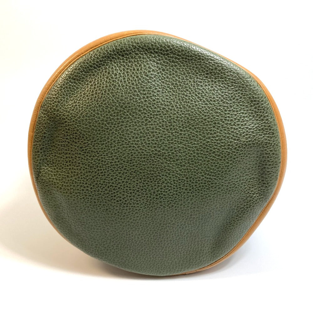 Dior Shoulder Bag leather khaki CDMetal purse Women Used Authentic