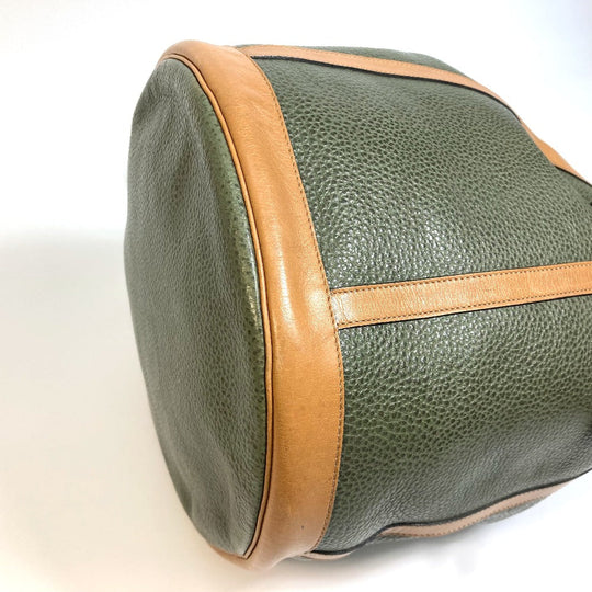 Dior Shoulder Bag leather khaki CDMetal purse Women Used Authentic