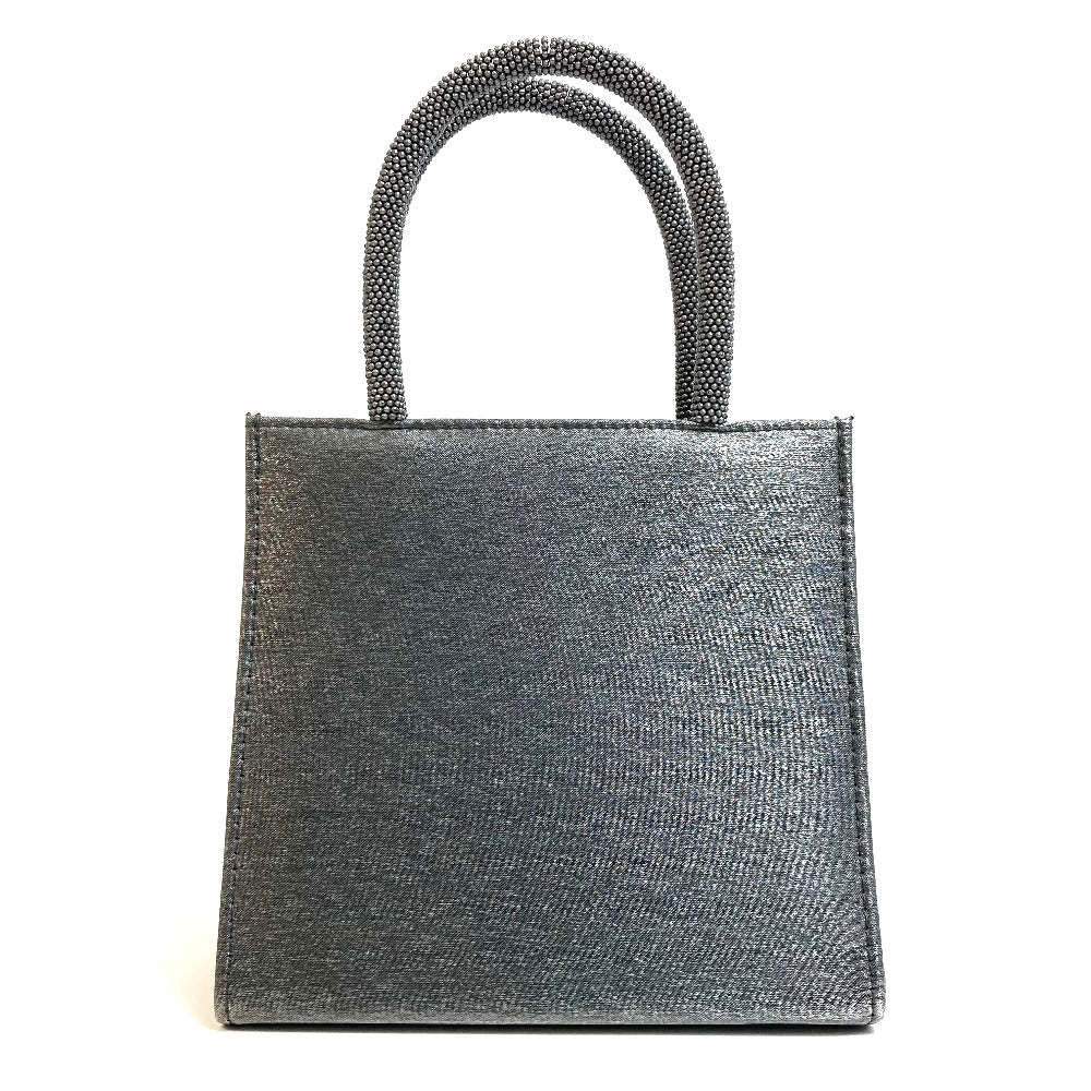 GIVENCHY Handbag Nylon gray logo mini Women Used Authentic